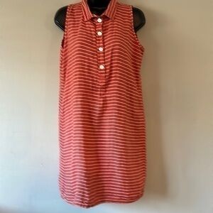LINEN Stella Martini Striped Dress Made in Italy size medium